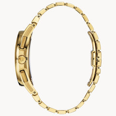 Bulova Gold Watch with Black Dial