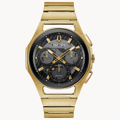 Bulova Gold Watch with Black Dial