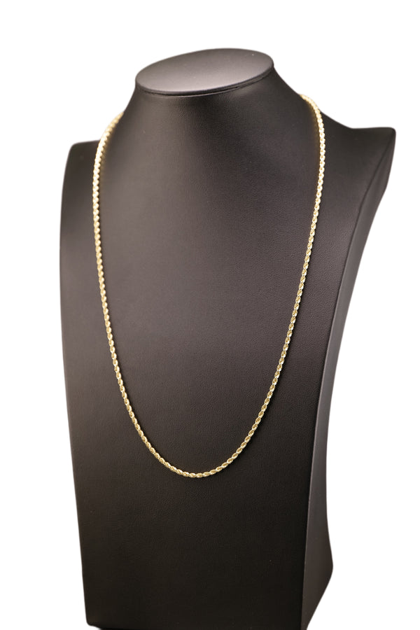 2mm Solid Rope Gold Chain