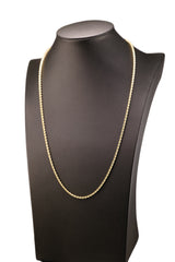 2mm Solid Rope Gold Chain