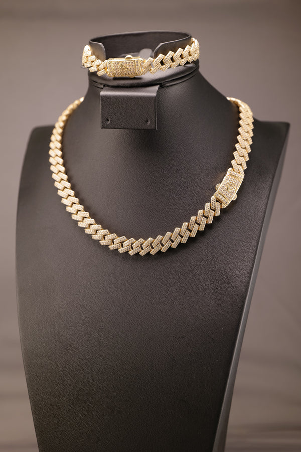 10mm CZ Edge Miami Cuban Chain