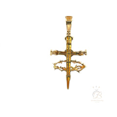 Diamond Crown of Thorns Cross Pendant