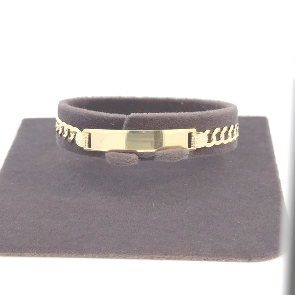 Personalized ID Customs Bracelet - 14kt Gold